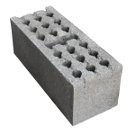 Bloc Béton 20x20x50 cm plein allegé, NF l'u