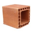 Boisseau terre cuite double paroi 25x25 hauteur 33 cm l'u