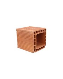 Boisseau terre cuite double paroi 20x20 hauteur 33 cm l'u